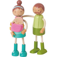 2Kids Toys Sada nábytku s rodinou 5 v 1