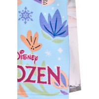 Dětská rychleschnoucí osuška s kapucí FROZEN 50x100 cm - fialová/světle modrá