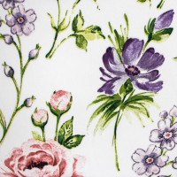 Ložní povlečení z mikrovlákna FLOWER DREAM - 160x200 cm - bílé/růžové