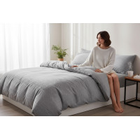 Ložní povlečení z mikrovlákna JERSEY STYLE - 160x200 cm - šedé