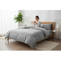 Ložní povlečení z mikrovlákna JERSEY STYLE - 160x200 cm - šedé