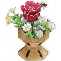 CUBICFUN 3D puzzle Kytice růže 120 dílků