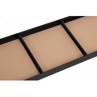 Policový regál - 5 polic - 205x120x45 cm - černý