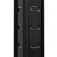 Policový regál - 5 polic - 205x120x45 cm - černý