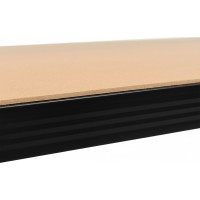 Policový regál - 5 polic - 205x120x45 cm - černý