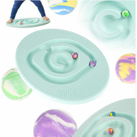 Balanční deska s kuličkovým labyrintem - mátová