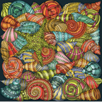 CURIOSI Čtvercové puzzle Palapeli: Zvuk moře 208 dílků