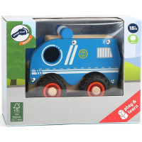 SMALL FOOT Dřevěné autíčko Policie