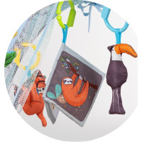 CHIPOLINO Hrací deka se světly a zvuky Jungle