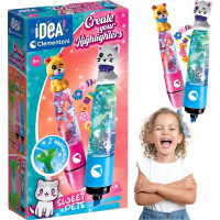 CLEMENTONI IDEA Kreativní sada pro výrobu zvýrazňovačů Sweet Pets