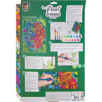 GRAFIX Malování podle čísel: Lev, plátno na rámu 30x40cm