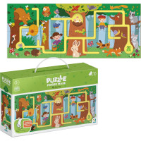 DODO Puzzle Labyrint: Cesta lesem 10 dílků