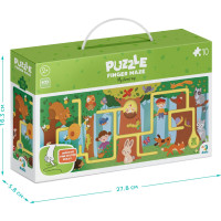DODO Puzzle Labyrint: Cesta lesem 10 dílků
