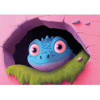 EDUCA Puzzle Přátelští dinosauři 4v1 (20,40,60,80 dílků)