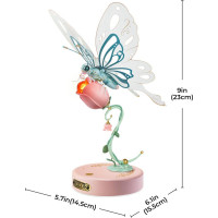 ROBOTIME Rokr 3D puzzle Motýl růžový 79 dílků
