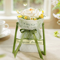 ROBOTIME Rokr Floral Art: 3D puzzle Bílá kamélie 63 dílků