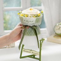 ROBOTIME Rokr Floral Art: 3D puzzle Bílá kamélie 63 dílků