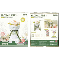ROBOTIME Rokr Floral Art: 3D puzzle Bílá kamélie 63 dílků