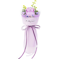 ROBOTIME Rokr Floral Art: 3D puzzle Fialová růže 54 dílků