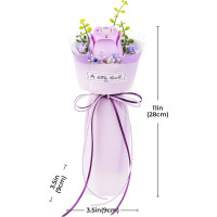 ROBOTIME Rokr Floral Art: 3D puzzle Fialová růže 54 dílků