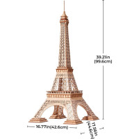 ROBOTIME Rolife 3D dřevěné puzzle Eiffelova věž 191 dílků