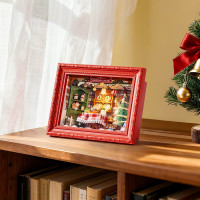 ROBOTIME Rolife DIY 3D dřevěné puzzle Štědrovečerní večeře s LED osvětlením 125 dílků