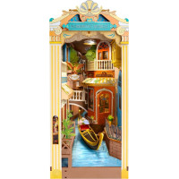 ROBOTIME Rolife DIY 3D Zarážka na knihy: Benátky s LED osvětlením 110 dílků