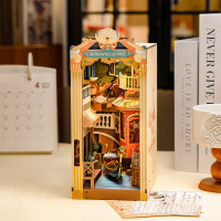 ROBOTIME Rolife DIY 3D Zarážka na knihy: Benátky s LED osvětlením 110 dílků