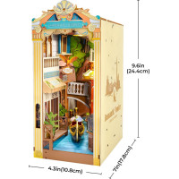 ROBOTIME Rolife DIY 3D Zarážka na knihy: Benátky s LED osvětlením 110 dílků