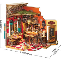 ROBOTIME Rolife DIY 3D dřevěné puzzle Bar s LED osvětlení