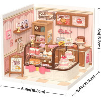 ROBOTIME Rolife DIY House: Cukrárna s LED osvětlením 115 dílků