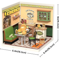 ROBOTIME Rolife DIY House: Hongkongská kavárna s LED osvětlením 114 dílků