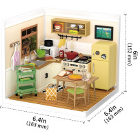 ROBOTIME Rolife DIY House: Kuchyň s LED osvětlením 152 dílků