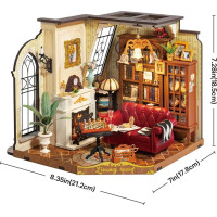ROBOTIME Rolife DIY 3D dřevěné puzzle Obývací pokoj s LED osvětlením