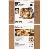 ROBOTIME Rolife DIY House: Pečení v kuchyni s LED osvětlením