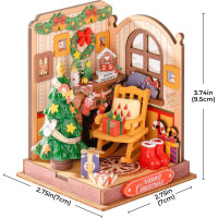 ROBOTIME Rolife DIY House: Vánoce u krbu 73 dílků