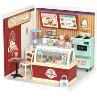 ROBOTIME Rolife DIY House: Zmrzlinárna s LED osvětlením 144 dílků