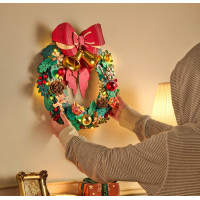 ROBOTIME Rolife Svítící 3D dřevěné puzzle Adventní věnec 252 dílků