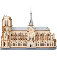 ROBOTIME Rowood 3D dřevěné puzzle Katedrála Notre-Dame 330 dílků
