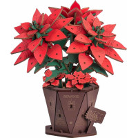 ROBOTIME Rowood 3D dřevěné puzzle Vánoční hvězda 153 dílků