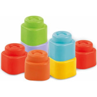 CLEMENTONI Soft Clemmy Vkládací senzorická pračka s kostkami