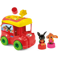 CLEMENTONI Soft Clemmy Vkládací senzorický autobus Bing s 8 kostkami