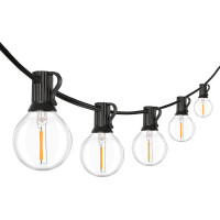 Solight LED venkovní balkonový řetěz s žárovkami, 10 žárovek, 5m+3m, 500lm, teplá bílá