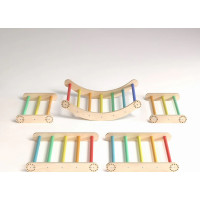 BusyKids Velká skládací lezecká sestava duhová