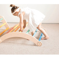 BusyKids Velká skládací lezecká sestava duhová