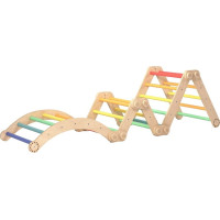 BusyKids Velká skládací lezecká sestava duhová