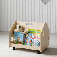 BusyKids Oboustranná knihovna na kolečkách