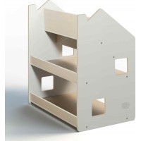 BusyKids Police na hračky a knihy bílá