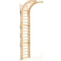 BusyKids Dřevěné domácí žebřiny s hrazdou nelakované