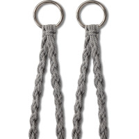 Houpací křeslo LUARO s opěradlem - šedé - 80 cm + polštář XXL